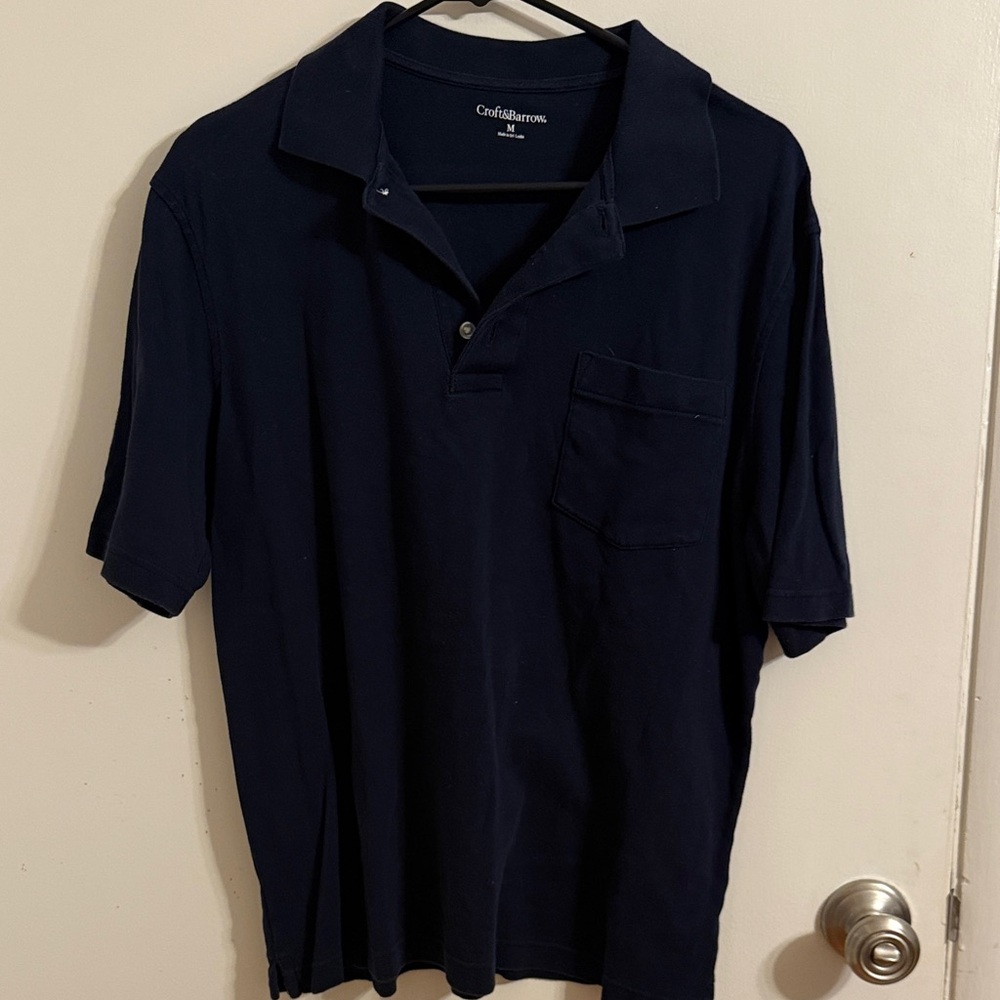 Croft & Barrow Men's Black Polo Shirt